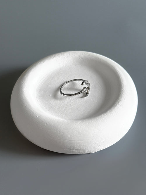 925 Sterling Silver Moon & Star Adjustable Ring – Sparkle Like the Night Sky